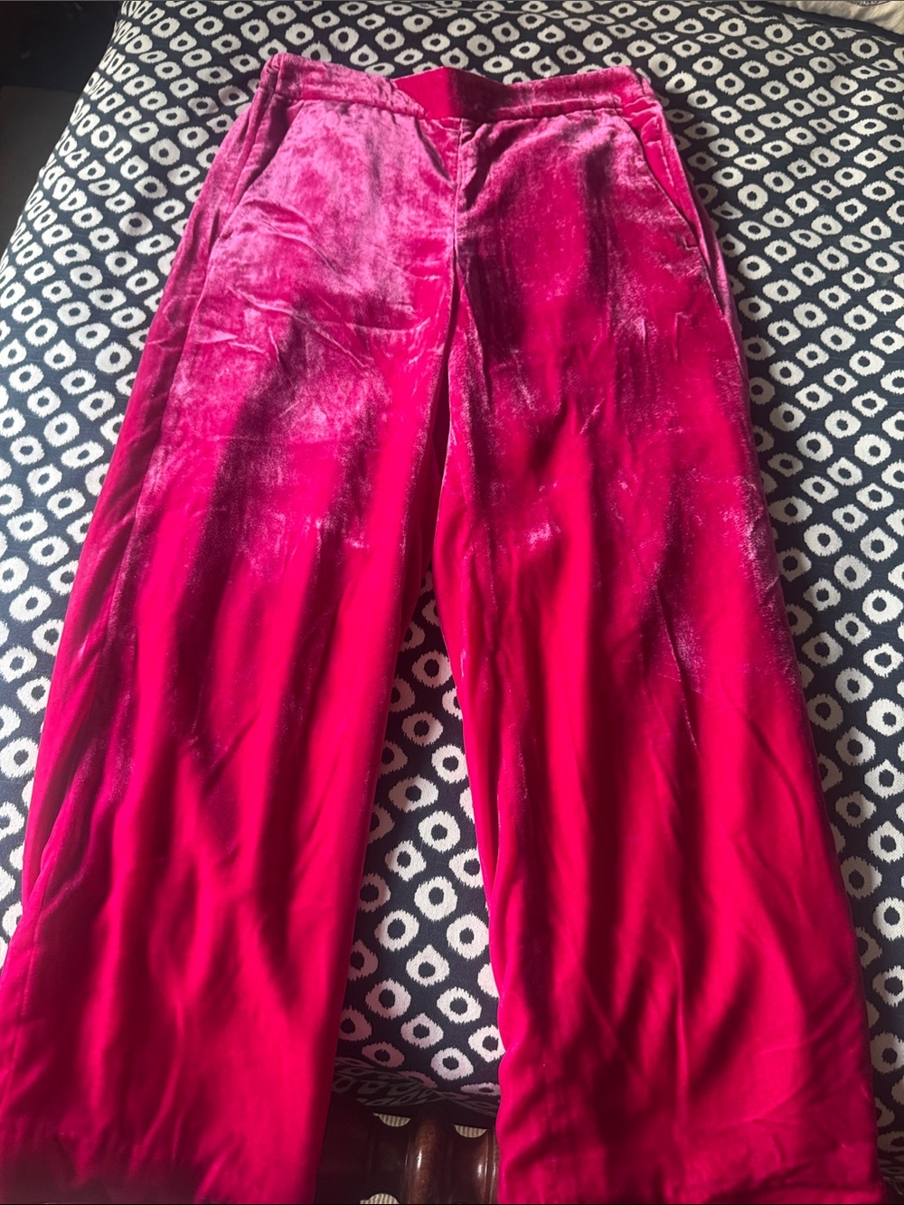 J. Crew Women's Wide-Leg Corduroy Pants in Bright Pink